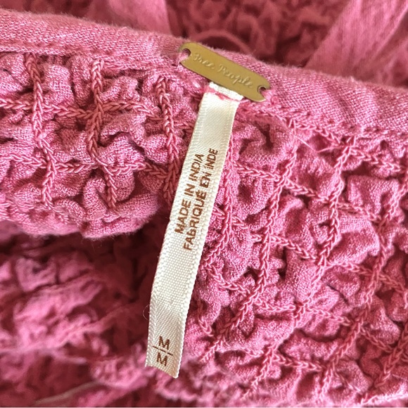 Free people summer chapter midi dress daphne rose pink - Picture 5 of 10